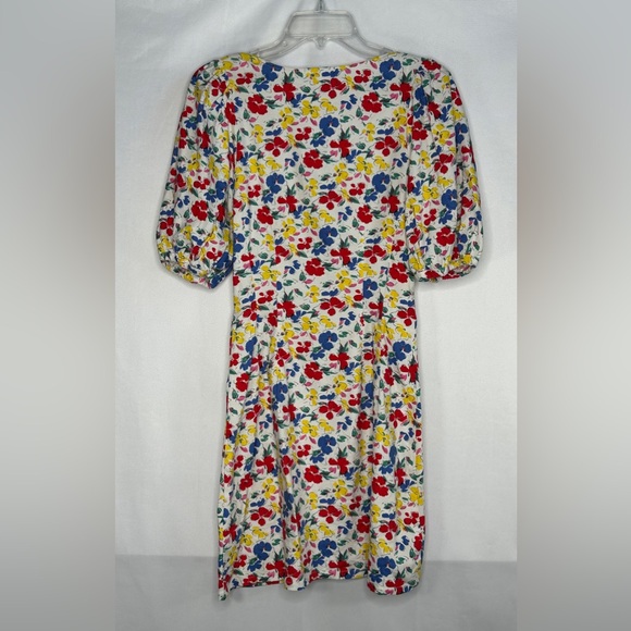 RIXO x Target Multicolor Floral Mini Dress Button Front Linen Blend Retro Sz 4 - Picture 2 of 9